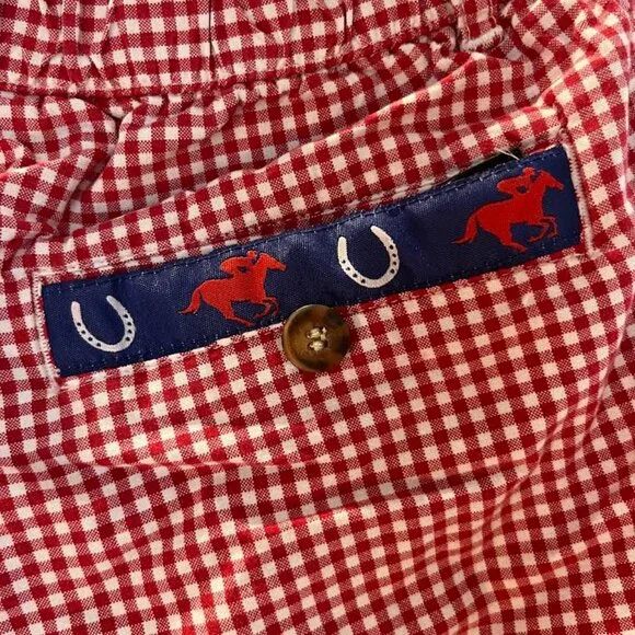 Chubbies, Pony Collection, RARE, red and white gingham short (5.5” inseam). XL - Picture 3 of 4